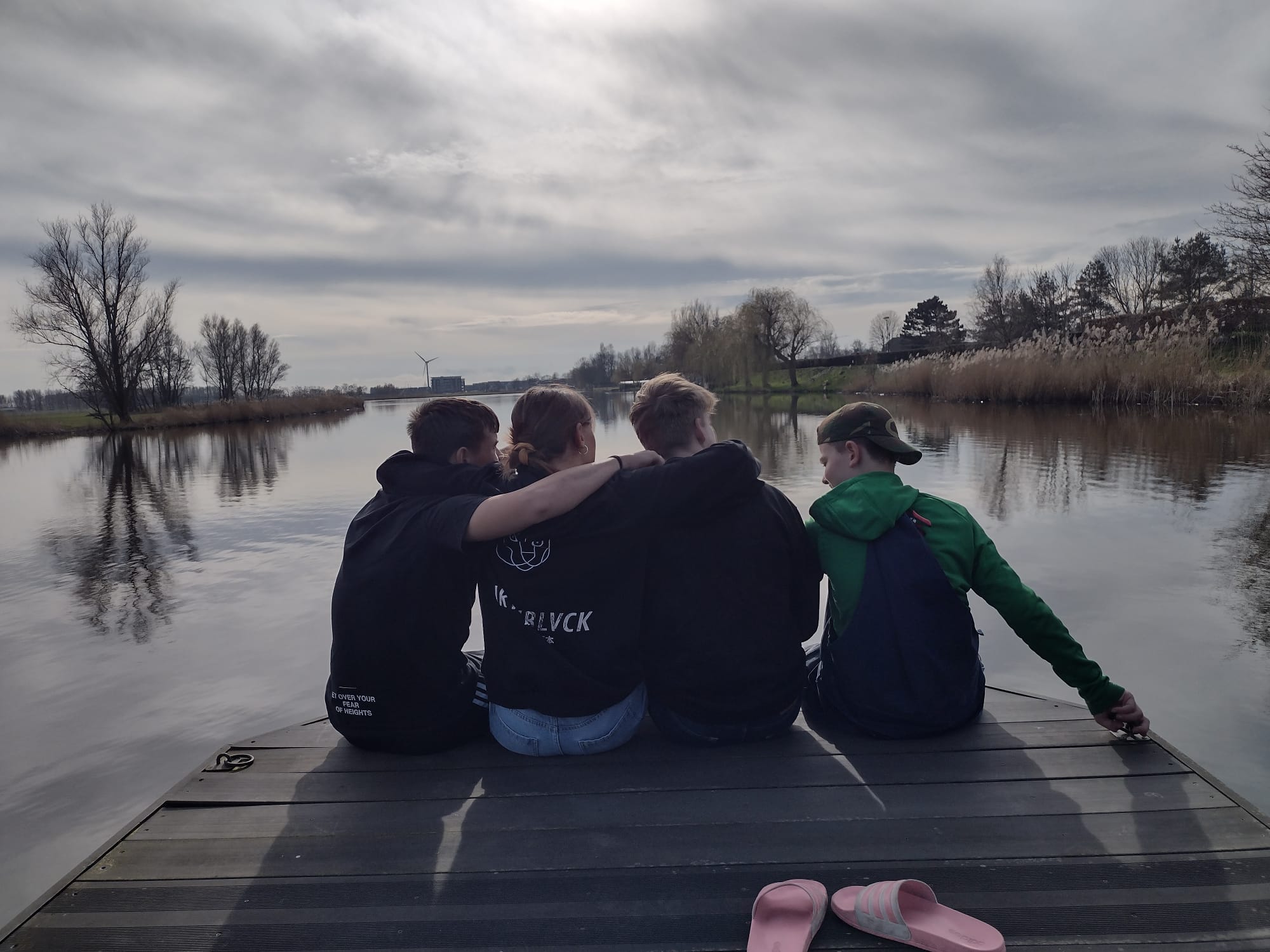 Met mijn broertje, neefje en vriend